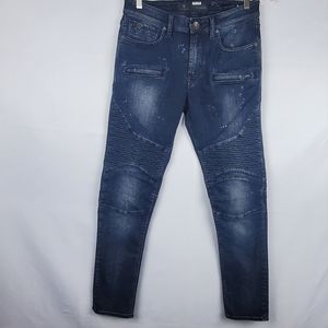 Guess Black Distressed Slim Jeans 31